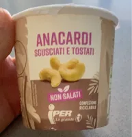 anacardi sgusciati e tostati