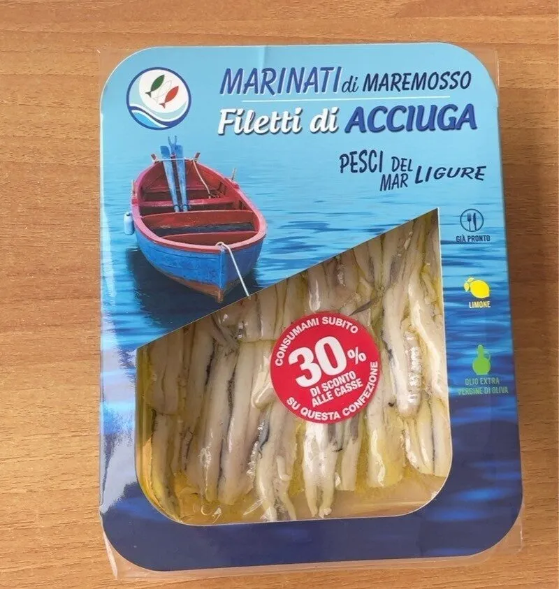 Filetti di acciughe marinati