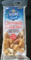 Croccante alle arachidi con sesamo e riso soffiato