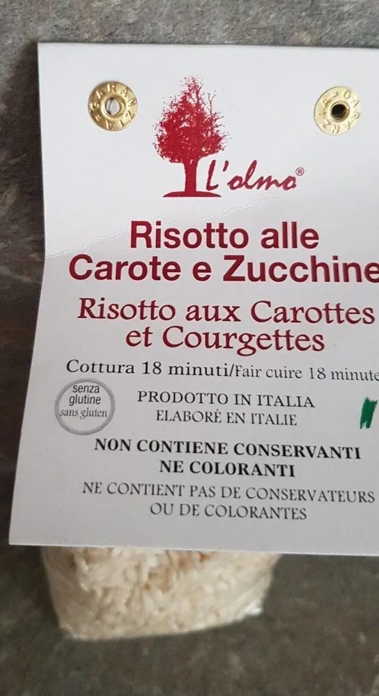 Risotto au carotte et courgette
