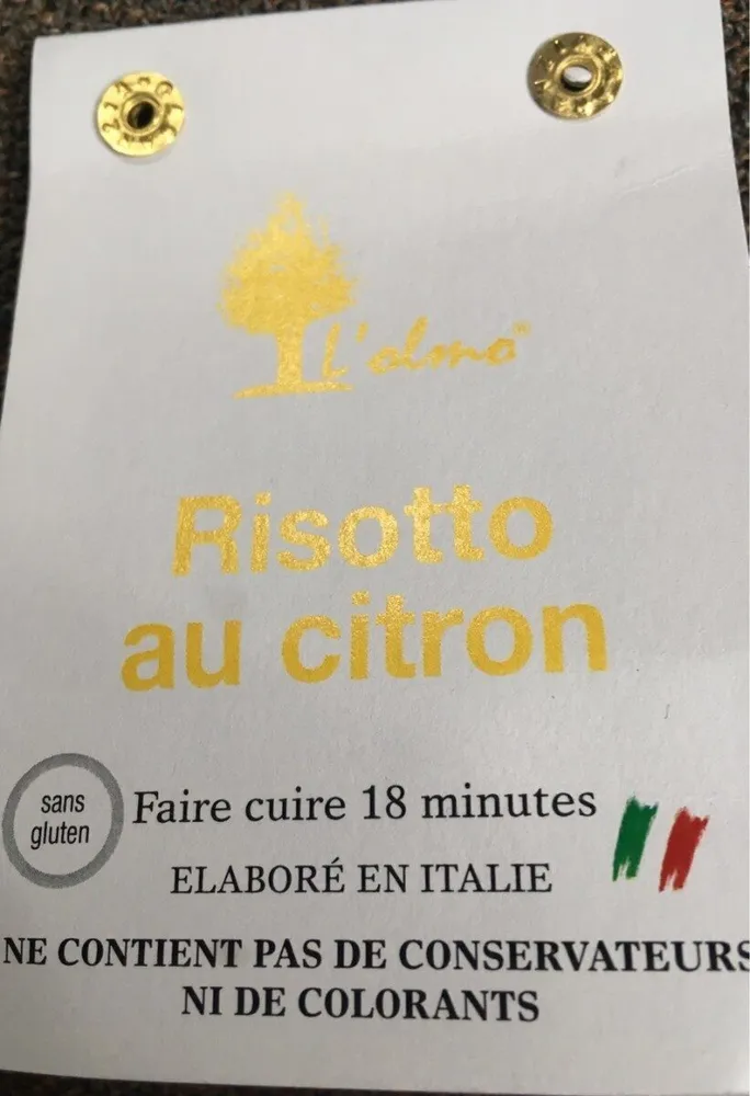 Risotto au citron