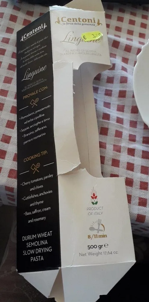 Linguine al nero di seppia