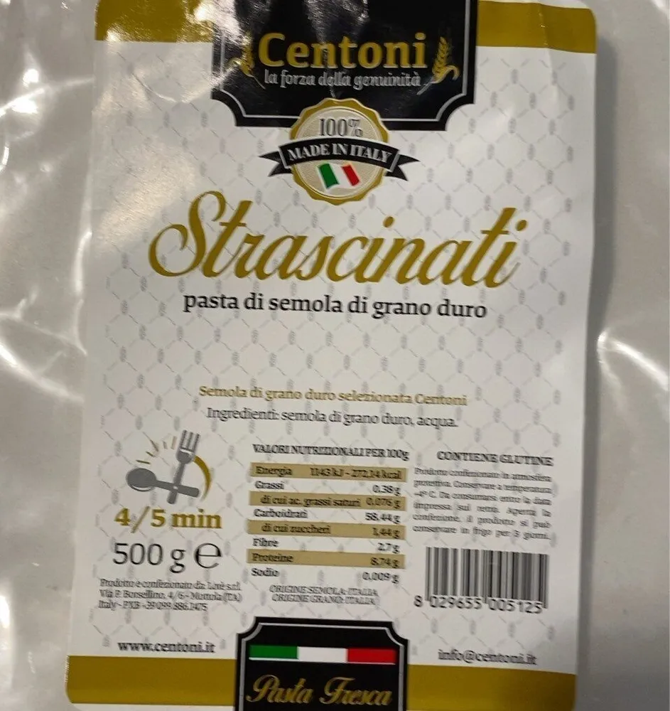 Strascinati pasta di semola di grano duro