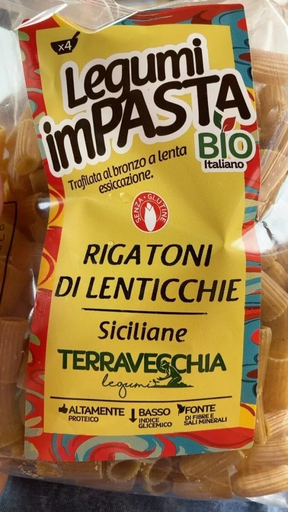 Rigatoni di lenticchie