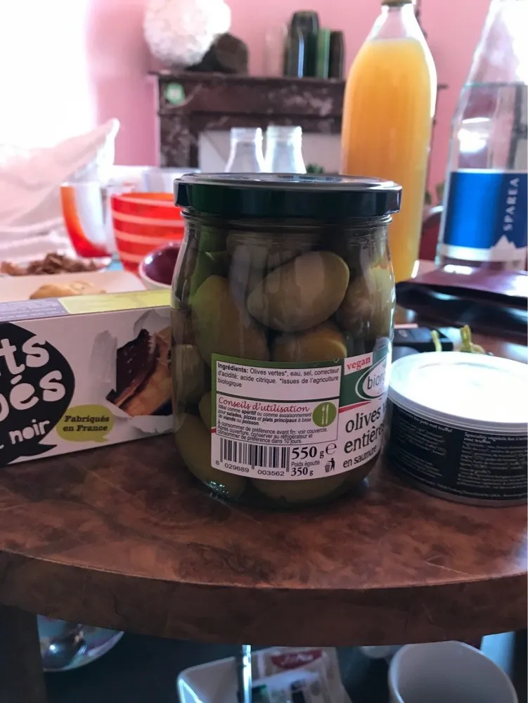 Olive verte entières