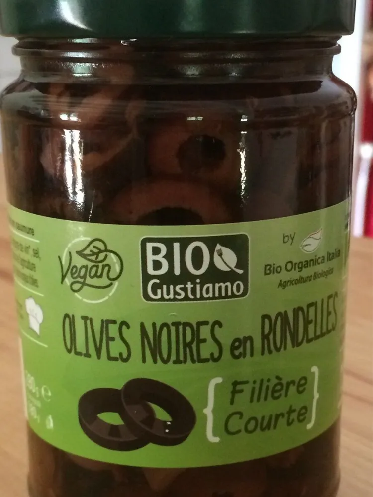 Olives noires en rondelles