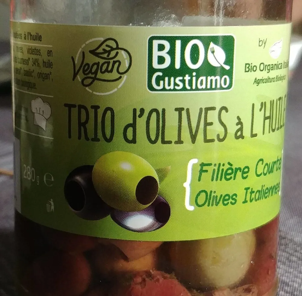 Trio d'olives à l'huile
