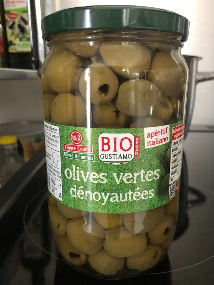 Olives vertes dénoyautées