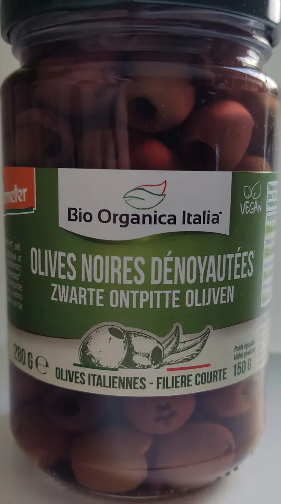 Olives noires dénoyautées