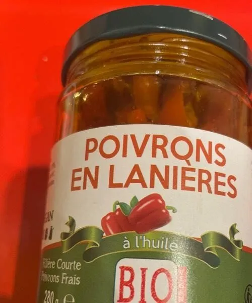 Poivrons en lanières