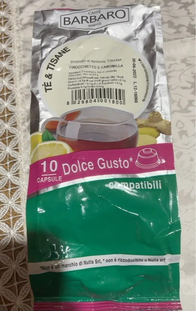 Tisana finocchietto e camomilla