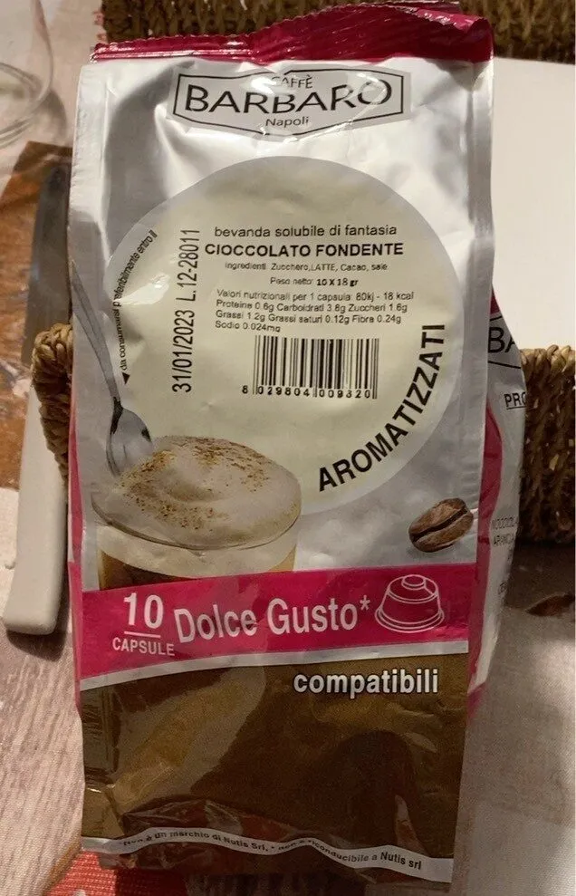 bevanda solubile di fantasia cioccolato fondente