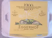Frische Eier aus Freilandhaltung auf 1.200m