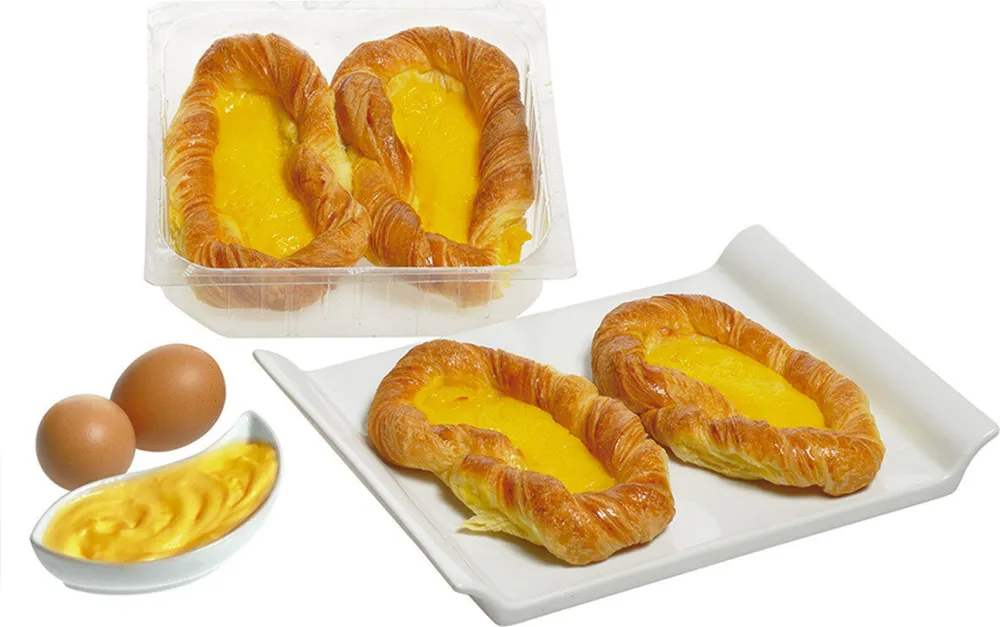 Brioches svedesi alla crema pasticcera fresca pezzi