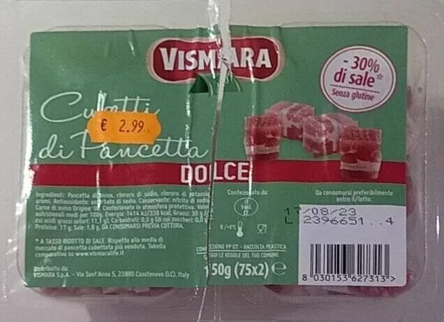Cubetti di pancetta