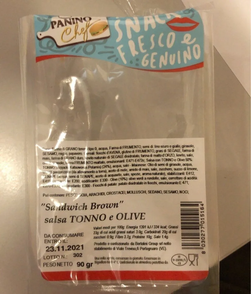 “Sandwich Brown” salsa TONNO e OLIVE
