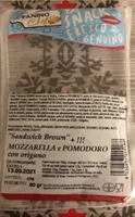 Sandwich Brown mozzarello e pomodoro