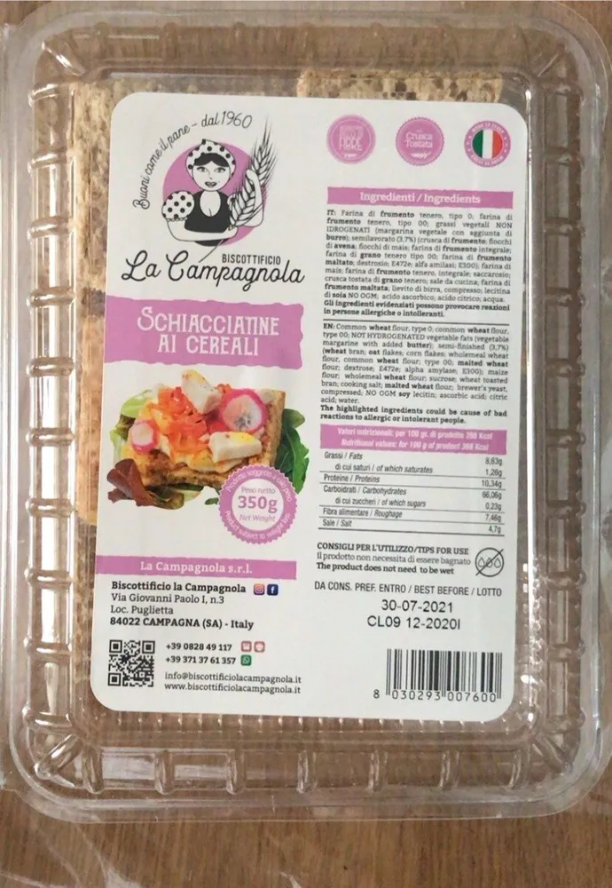 Schiacciatine ai cereali