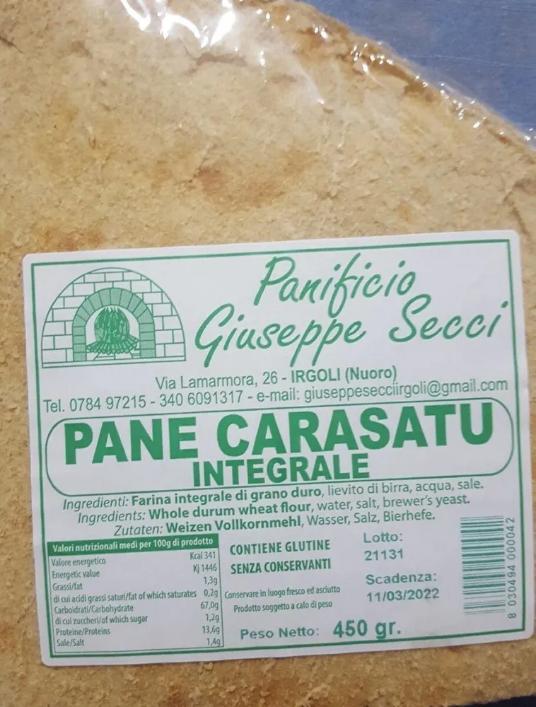 Pane carasatu integrale