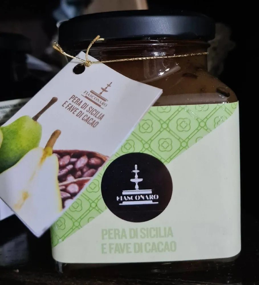 Marmellata pere di Sicilia e fave di cacao