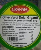 Olive verdi dolci giganti