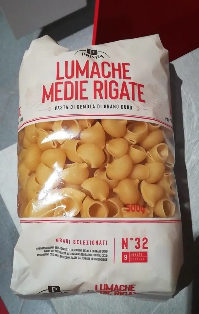 Lumache medie rigate