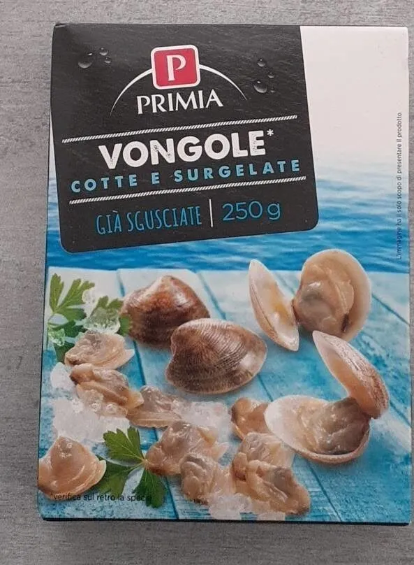 Vongole cotte e surgelate