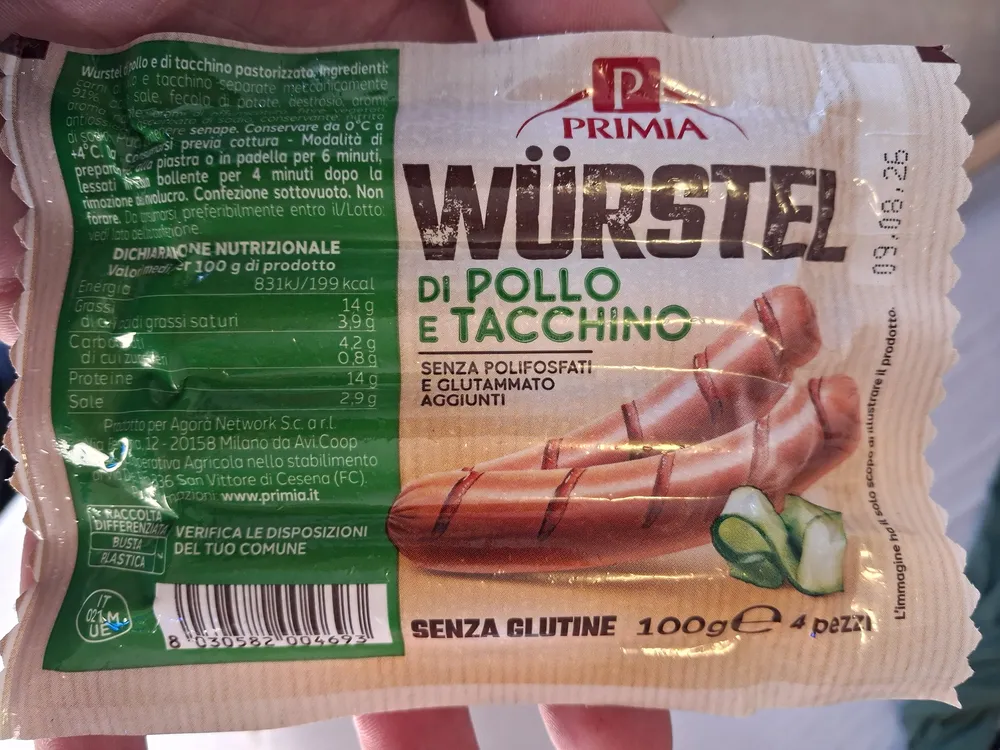 Wurstel pollo e tacchino