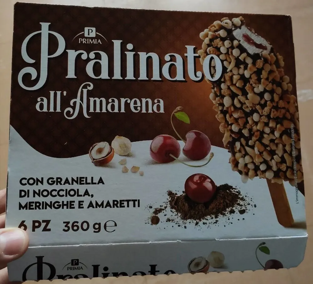 Gelato Pralinato all'amarena