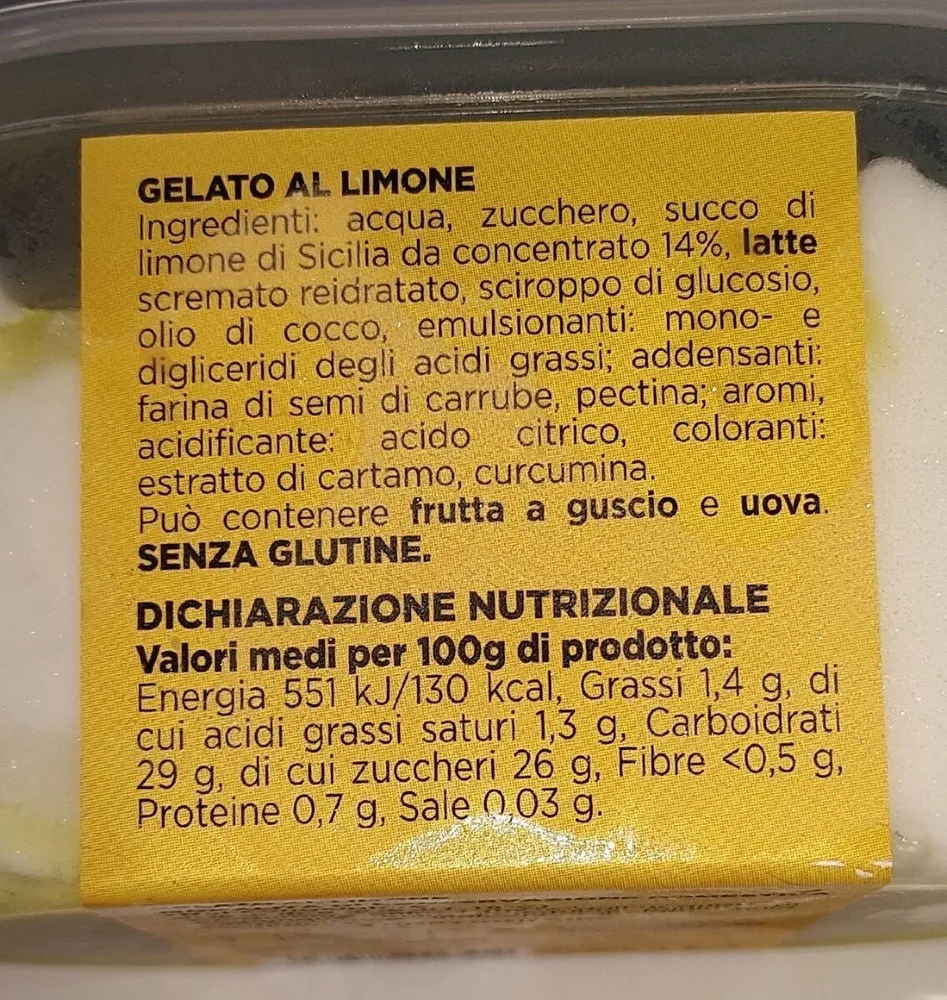 Limoni di Sicilia gelato