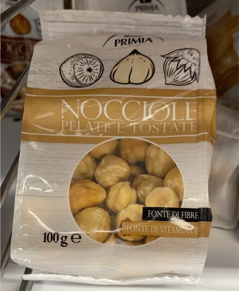 Nocciole pelate e tostate