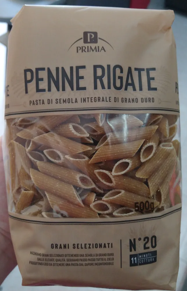 Pasta di semola integrale di grano duro