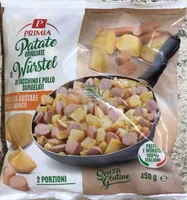 Patate grigliate e würstel di tacchino e pollo surgelati