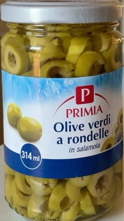 Olive verdi a rondelle