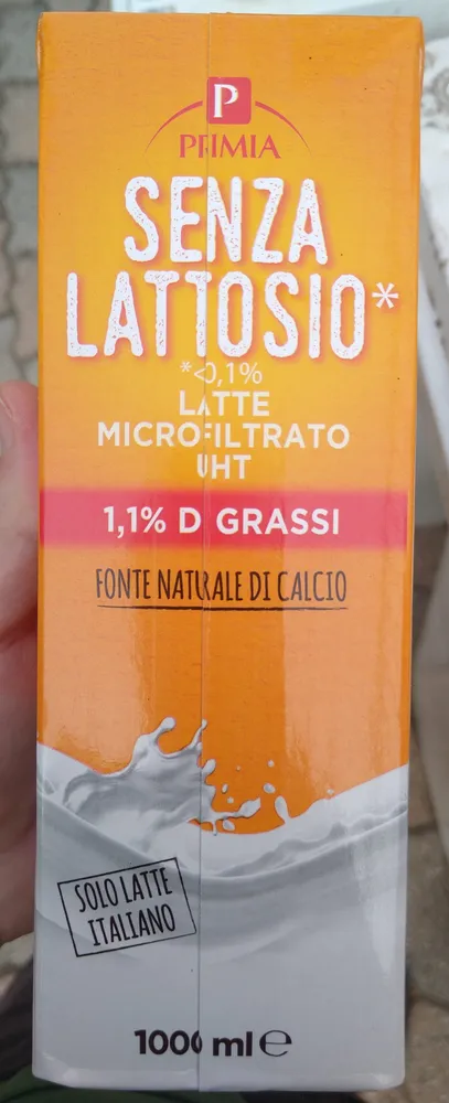 Latte microfiltrato uht SENZA LATTOSIO