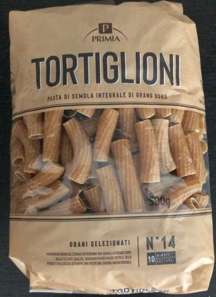 Tortiglioni pasta di semola integrale di grano duro
