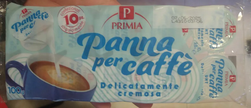 Panna per caffè