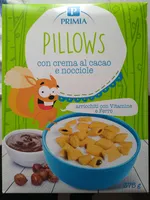 Pillows con crema al cacao e nocciole
