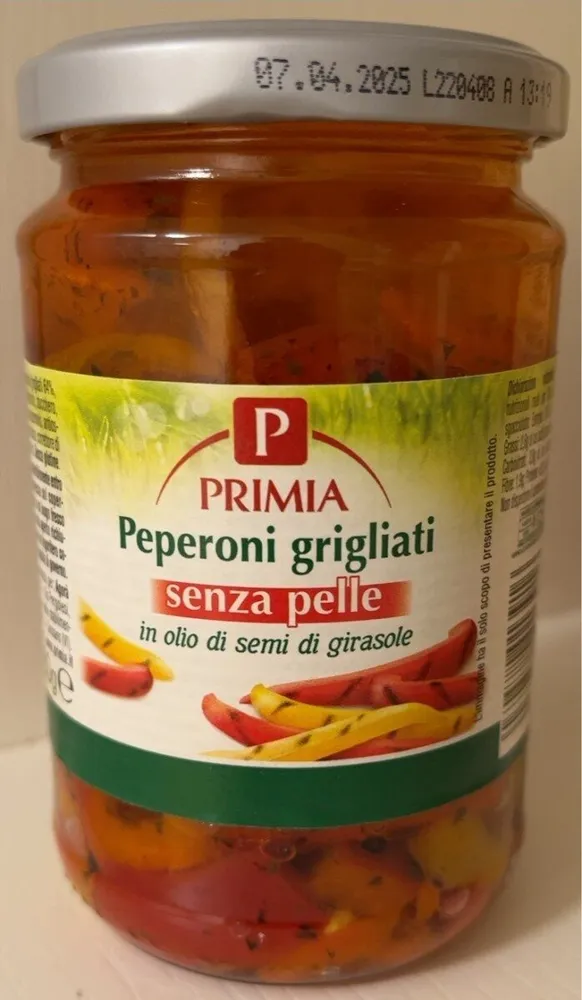 Peperoni grigliati senza pelle