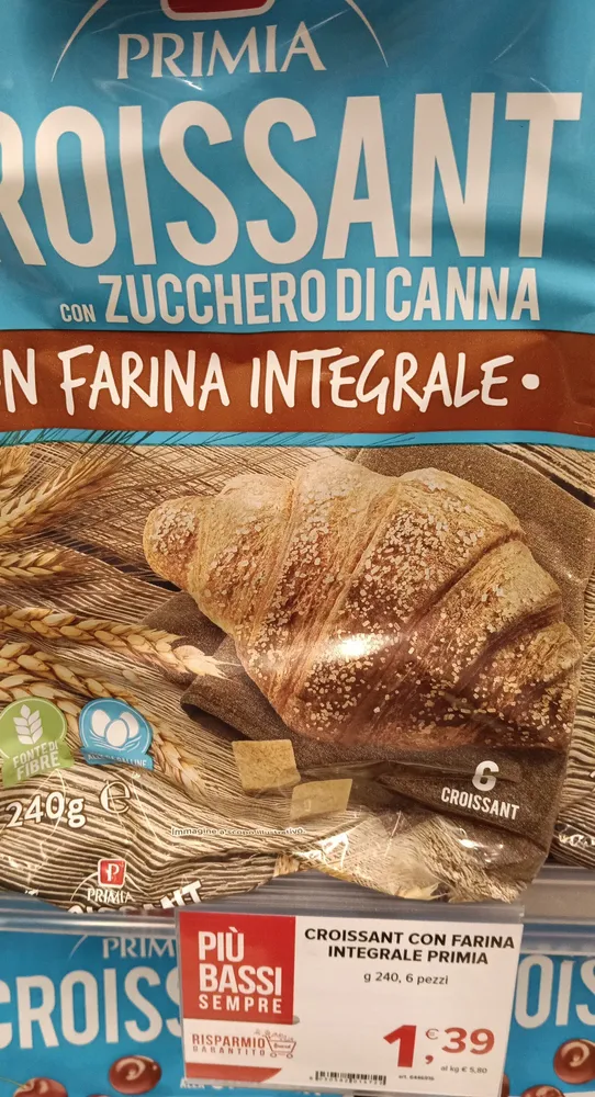 Croissants con farina integrale