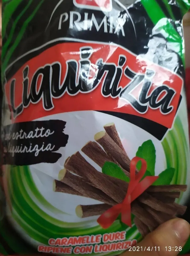 Caramelle dure ripiene con licuirizia