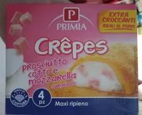 Crèpes prosciutto cotto e mozzarella