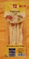 Tramezzini prosciutto cotto e funghi