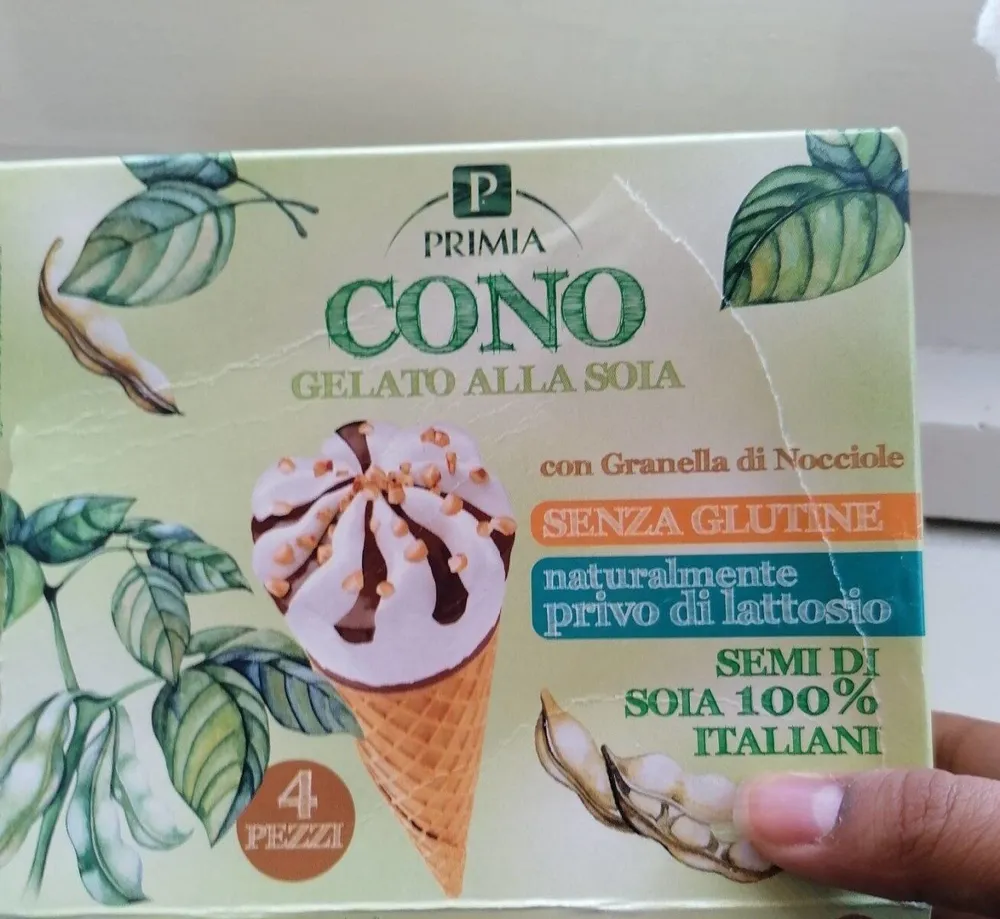 Cono gelato alla soia