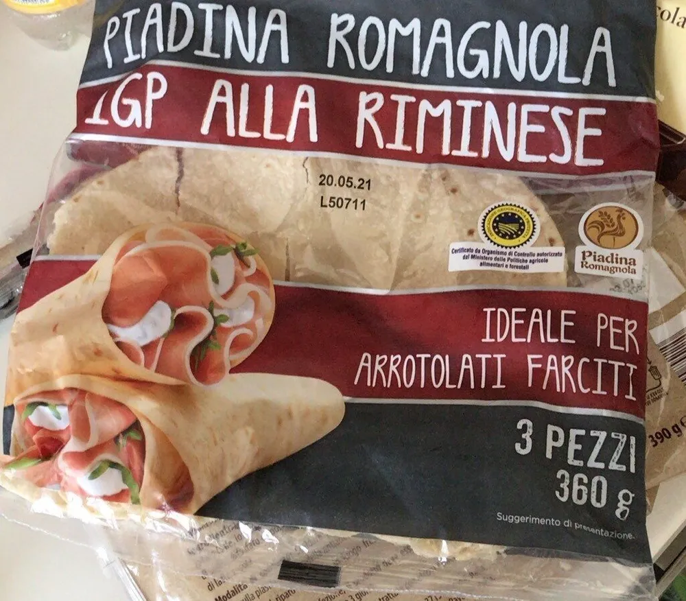 Piadina romagnola IGP Alla riminese
