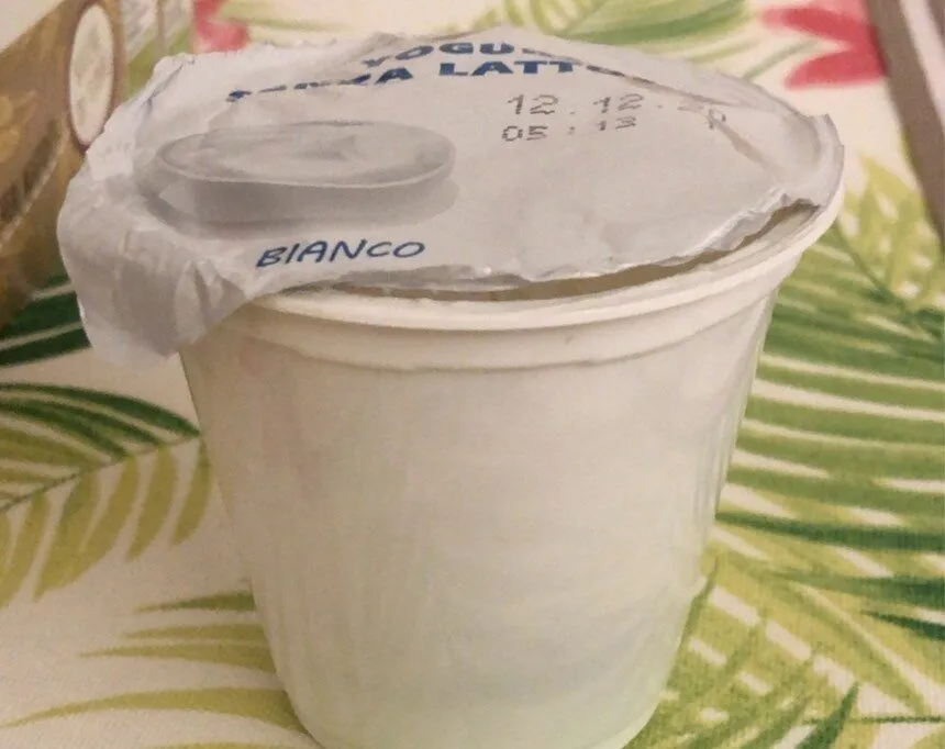 Senza lattosio yogurt bianco cremoso parzialmente scremato