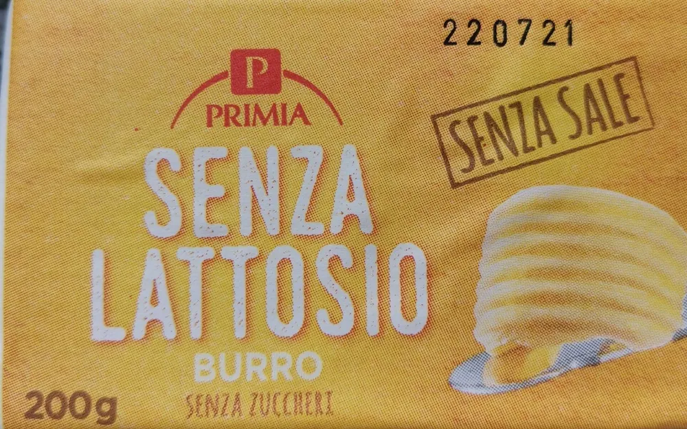 Burro senza lattosio