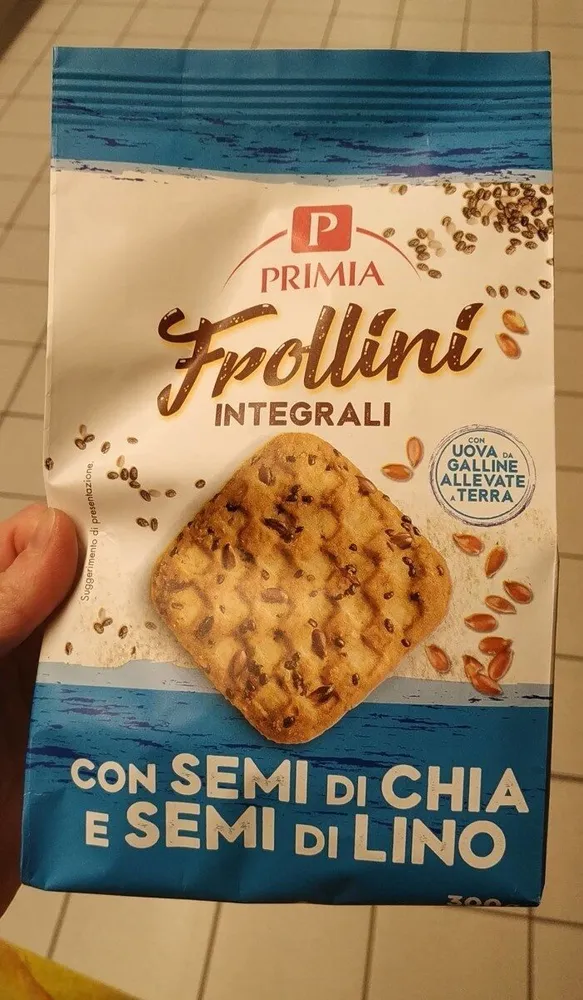 Frollini integrali con semi di chia e lino