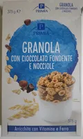Granola con cioccolato fondente e nocciole