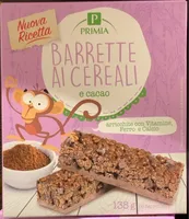 Barrette ai cereali e cacao